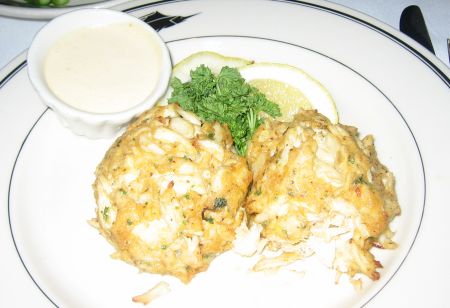 Crabcakes at The Oceanaire